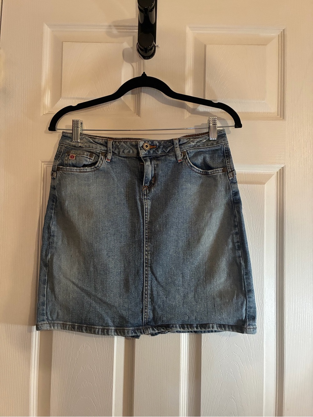 Paris Blues Light Wash Denim Mini Skirt Size 5